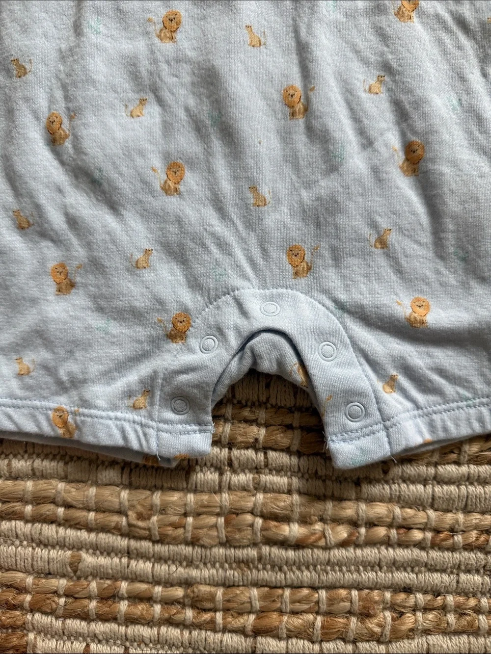 Janie & Jack Polo Romper - Light Blue